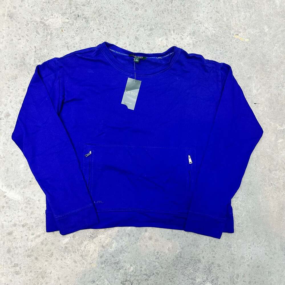 NWT Lauren Ralph Lauren Active Crewneck with Zipper Pocket - XL